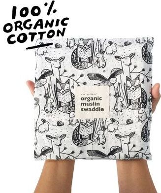 Wee Gallery Muslin Swaddle Blanket - Forest