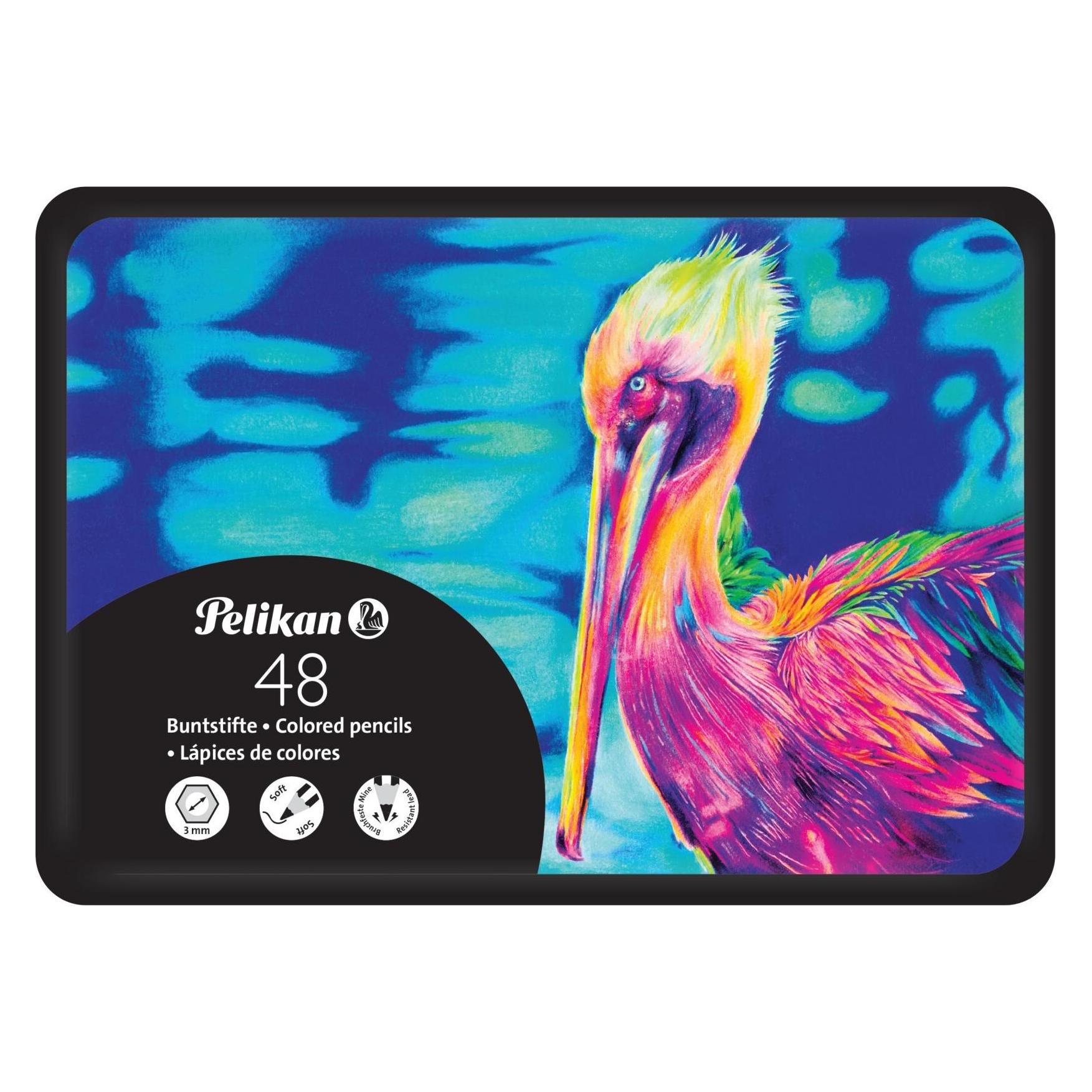 Pelikan Buntstifte im Metalletui (48x) (701396)
