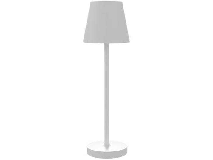 HOMCOM Tischlampe LED USB Aufladbare Tischleuchte 3 Lichtfarben Weiß