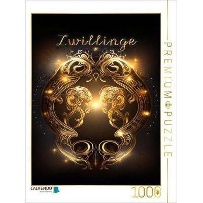 CALVENDO Puzzle Zwillinge 22. Mai - 21. Juni | 1000 Teile Lege-Größe 64x48cm Foto-Puzzle für glückliche Stunden