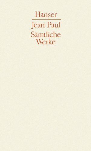 Jean Paul - Sämtliche Werke, 10 Bde., Bd.5, Vorschule der Ästhetik: Abt. I/5 - Preis vom 09.10.2026 07:28:09 h