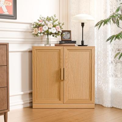 Dovelina "31""H Corner Sideboard Cabinet Free-Standing Corner Storage Organizer"