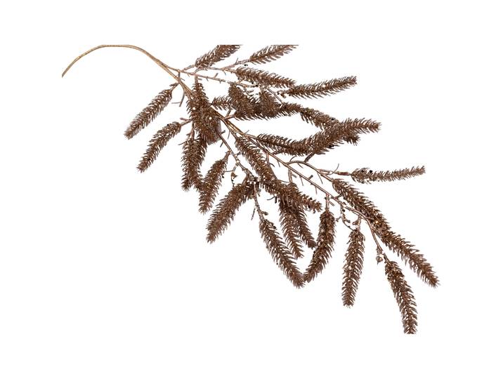 Kunstblume Tannenzweig - Farbe: champagner - Material: Kunststoff - 173