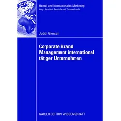 Corporate Brand Management international tätiger Unternehmen, Fachbücher von Judith Giersch