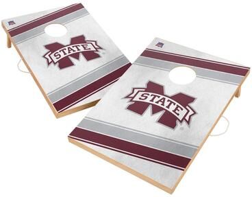 Skip's Garage Mississippi State University Bulldogs 2x4 Tailgate Cornhole Boards