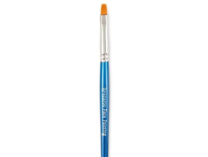 Snazaroo Fijne, platte make-upborstel - blauw