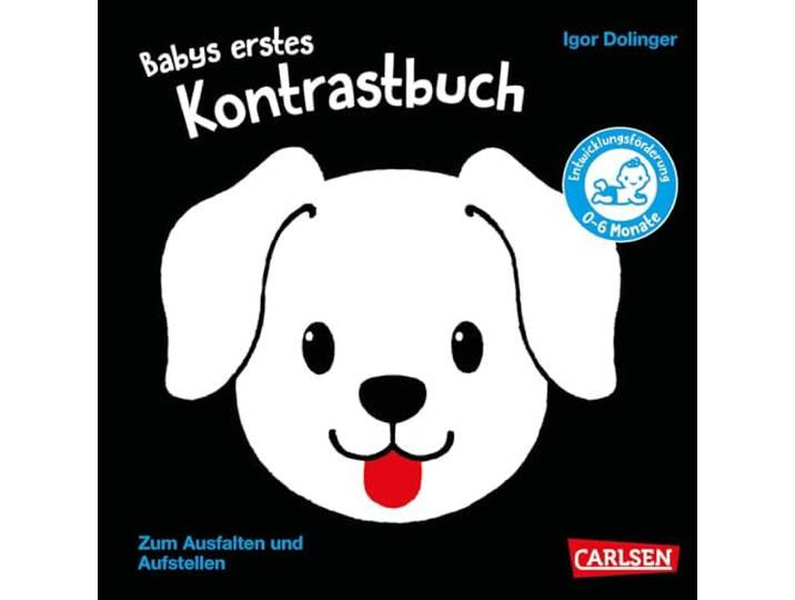 Babys erstes Kontrastbuch: Leporello zum Ausfalten und Aufstellen Für Säuglinge und Babys bis 6 Monate