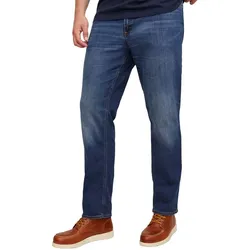 Jack & Jones Herren Jeans JJITIM JJORIGINAL AM 814 - Slim Fit - Blau - Blue Denim Plussize - Blue Denim (12153646) - 44W / 34L