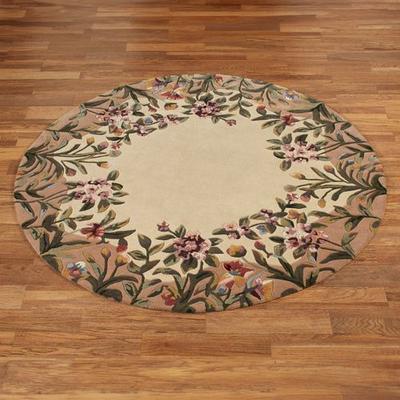Kas Oriental Rugs / Exclusives "Fiona Round Rug, 7'6"" Round, Beige"