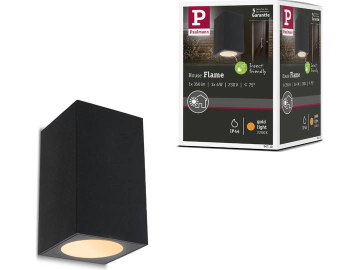 Paulmann LED Wandleuchte Flame insektenfreundlich