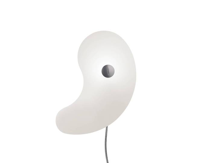 Foscarini Designer Wandleuchte Bit 1, weiß / opal, für Wohn- / Esszimmer, Glas, Design
