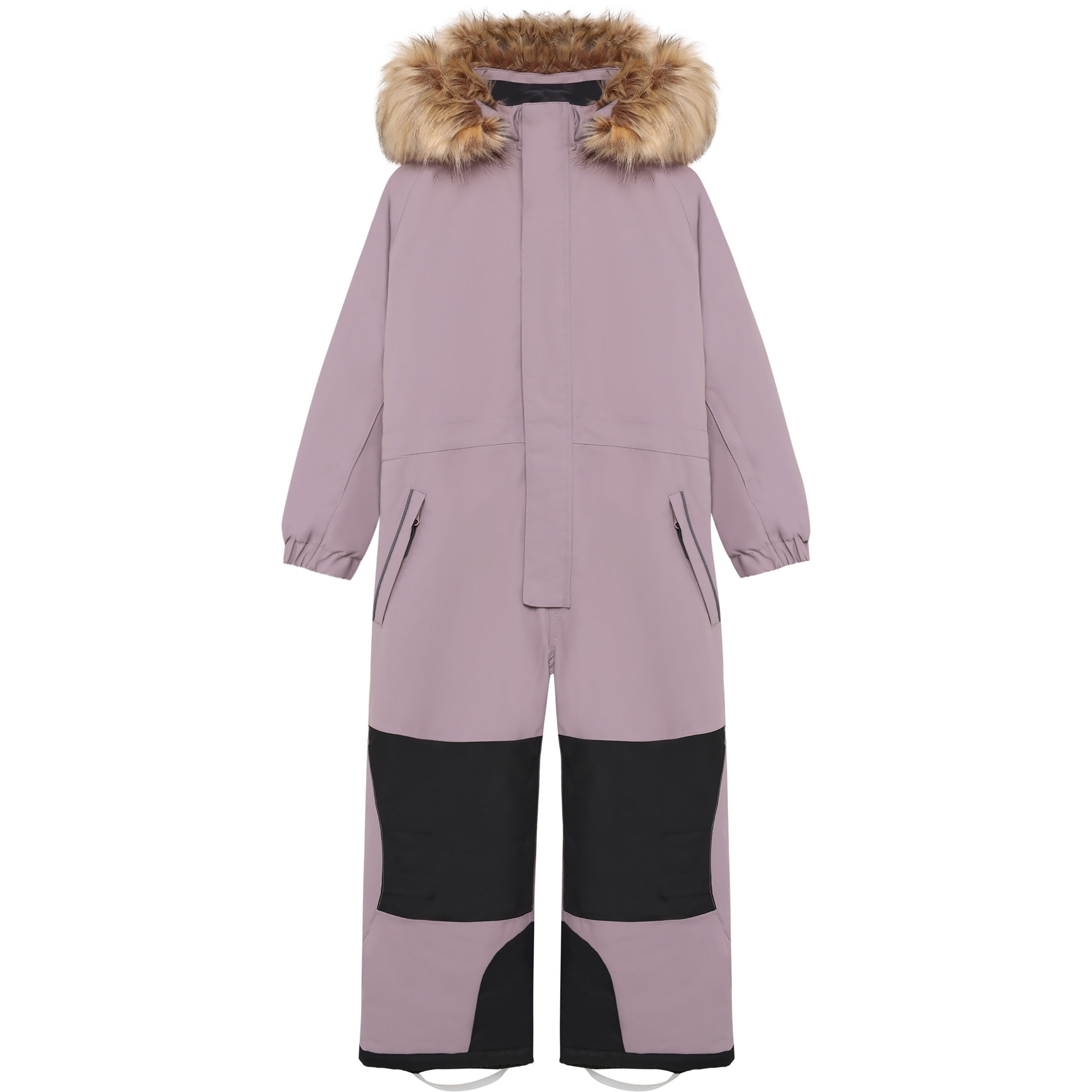 Color Kids Contrast & Fur Schneeanzug Kinder Overalls rosa Größe 104 Skifahren Isolierend Wasserabweisend