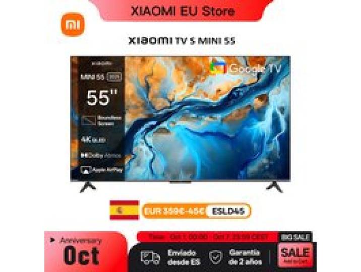 Xiaomi S Mini 55 144Hz Qd-Mini Led Dolby Vision ® Iq, Dolby Atmos ® Google TV