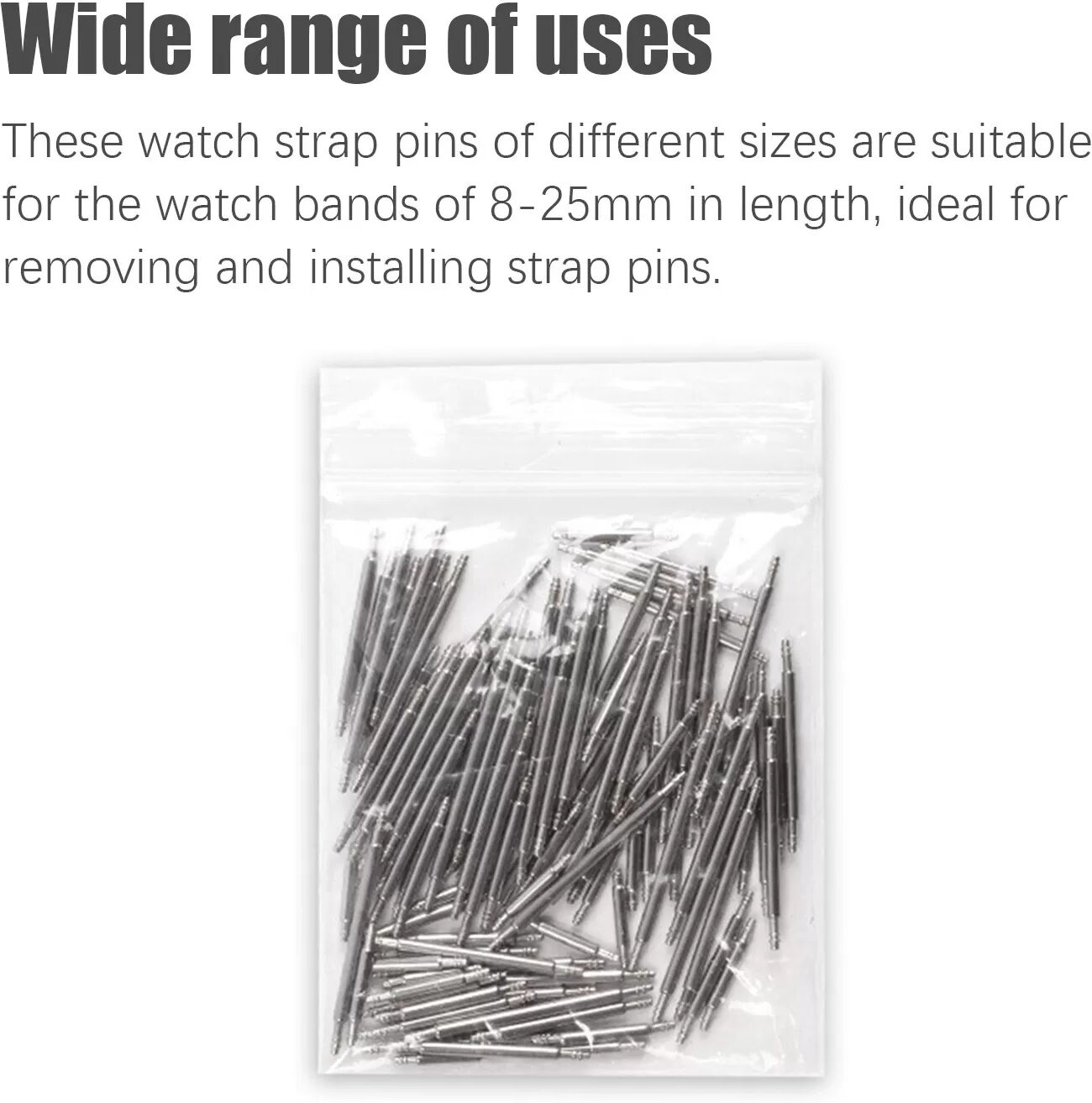 INF Goupille ressort pour montres 8-25 mm 108 pièces