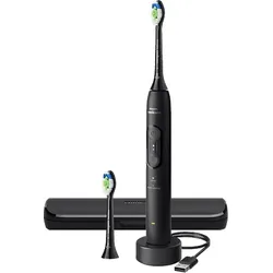 PHILIPS Sonicare 4100 HX4044/52 Elektrische Zahnbürste Schwarz, Reinigungstechnologie: Schalltechnologie