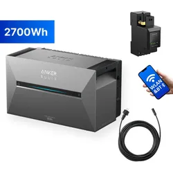 Anker SOLIX Solarbank 3 ink. SmartMeter - 2,68kWh - E2700 Pro - Balkonkraftwerks...