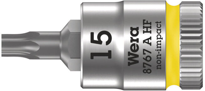 Wera 8767 A HF TX Douille-embout TX HF Zyklop à emmanchement 1/4