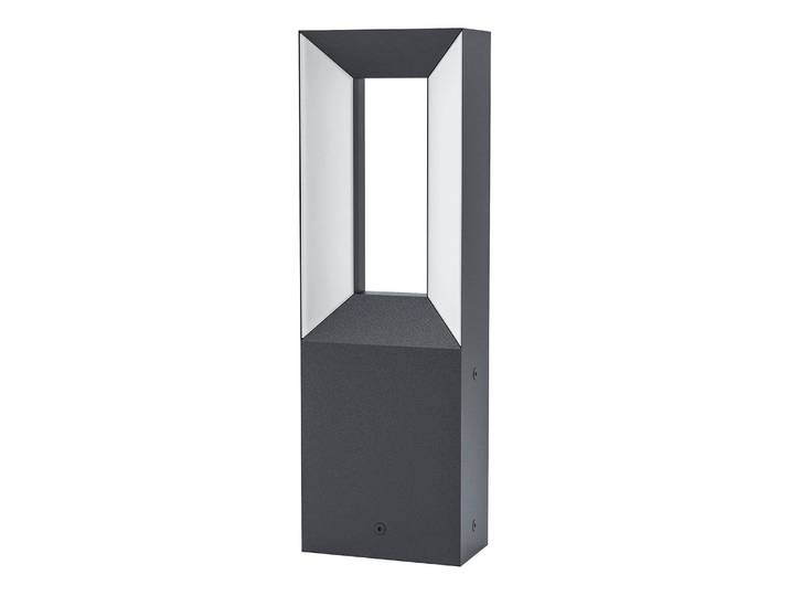 Borne éclairage extérieur I 11 x 34 x 6cm Blanc/Noir