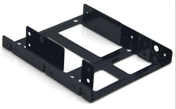 CoreParts MS35252 Dual 2.5" to 3.5" Drive Bay Bracket, Black, 12 Screws Included