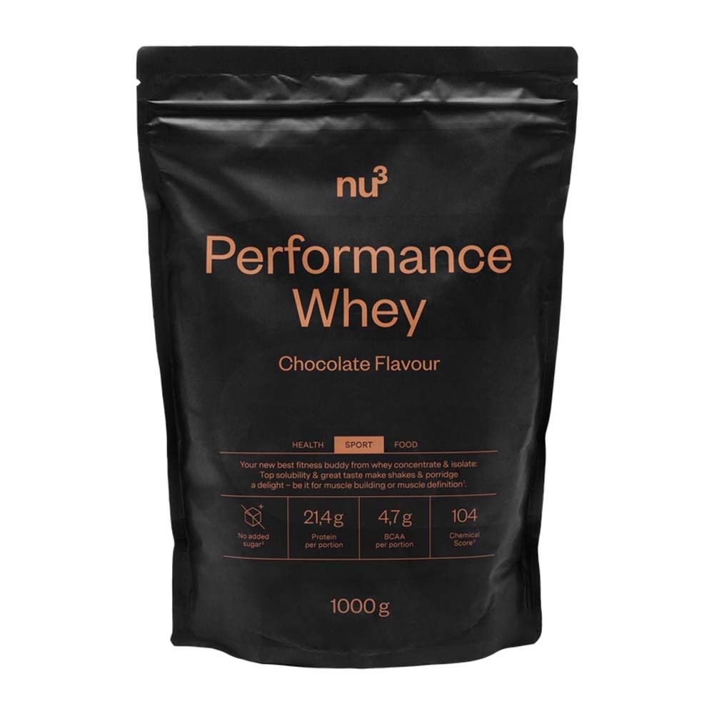 nu3 Performance Whey, Schokolade, Pulver 1000 g
