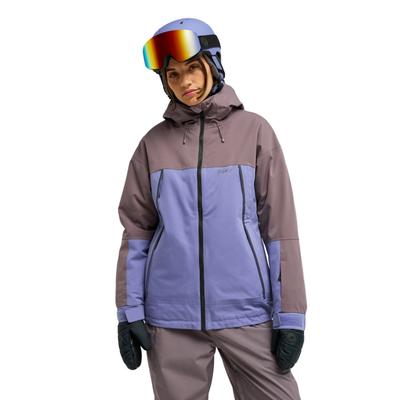 Snowboardjacke ROXY "20K Ice Bounded", Damen, Gr. L, lila (shark), Obermaterial: 100% Polyester., Jacken Snowboardjacke