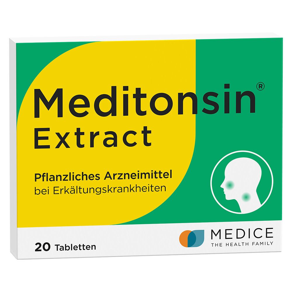Meditonsin Extract pflanzliche Erkältungstabletten 20 St Tabletten