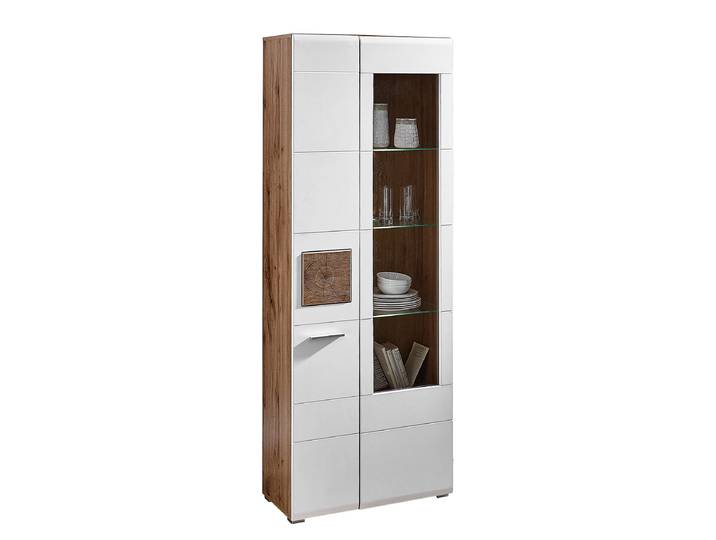 Vitrine éclairée 75 x 202 x 37cm Blanc