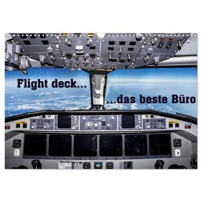 Flight deck - das beste Büro (Wandkalender 2026 DIN A3 quer), CALVENDO Monatskalender