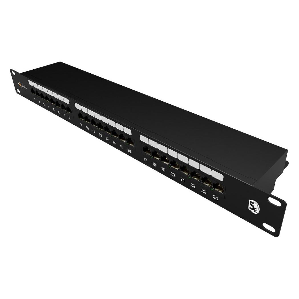 Solarix Patchpanel 24 x RJ45 CAT5E STP 1U SX24-5E-STP-BK-N (SX24-5E-STP-BK-N)