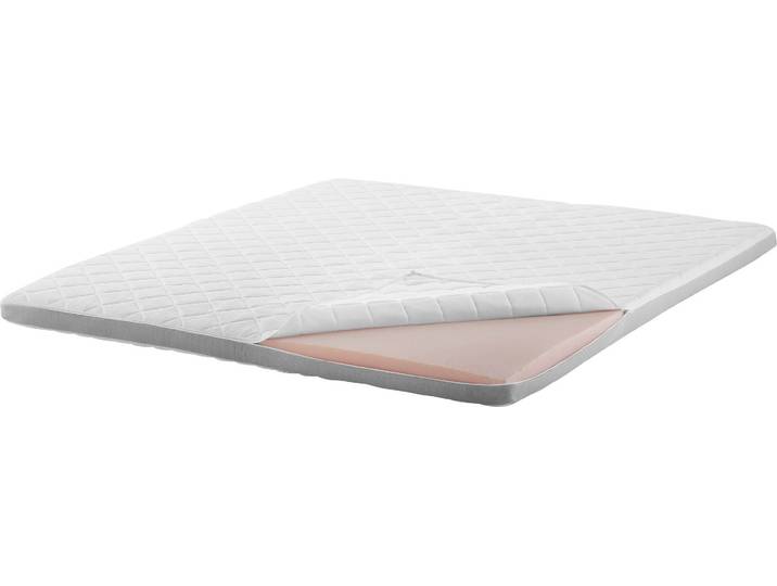 Topper MEISE.MÖBEL, weiß, B:90cm H:10cm L:200cm, Kaltschaum, Topper