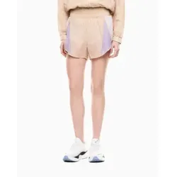 EA7 für Damen. 7W001012_AF20849 Beige Nylon-Shorts (L), Sportlich, Kurzarm