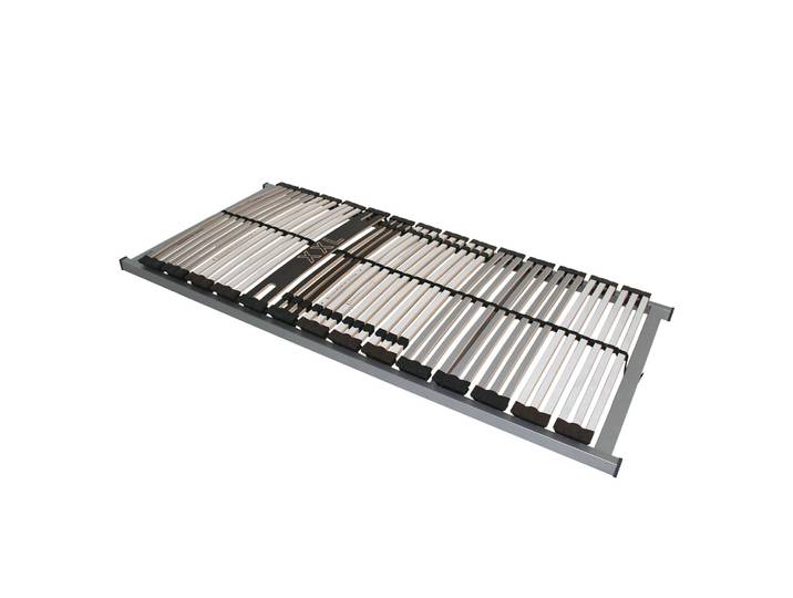 Lattenrost XXL 180 H4 NV 100 x 200cm Rahmen & Federholzleisten: Schichtholz Buche, foliert Grau