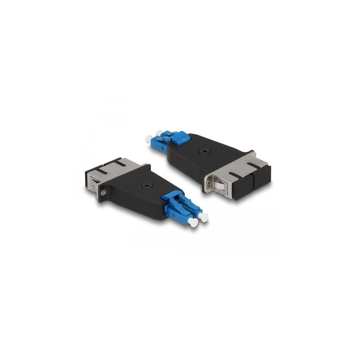 Delock LWL hybride koppeling LC duplex naar SC duplex, blauw/zwart, B: 35,3 mm, D: 70 mm, H: 9,6 mm