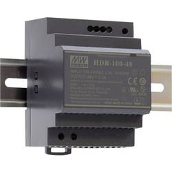 MEAN WELL HDR-100-48 Hutschienen-Netzteil (DIN-Rail) Verbrauch (StandBy) 0.3 W 48 V/DC 1.92 A 92.2 W Anzahl Ausgänge:1 x Inhalt 1 St.