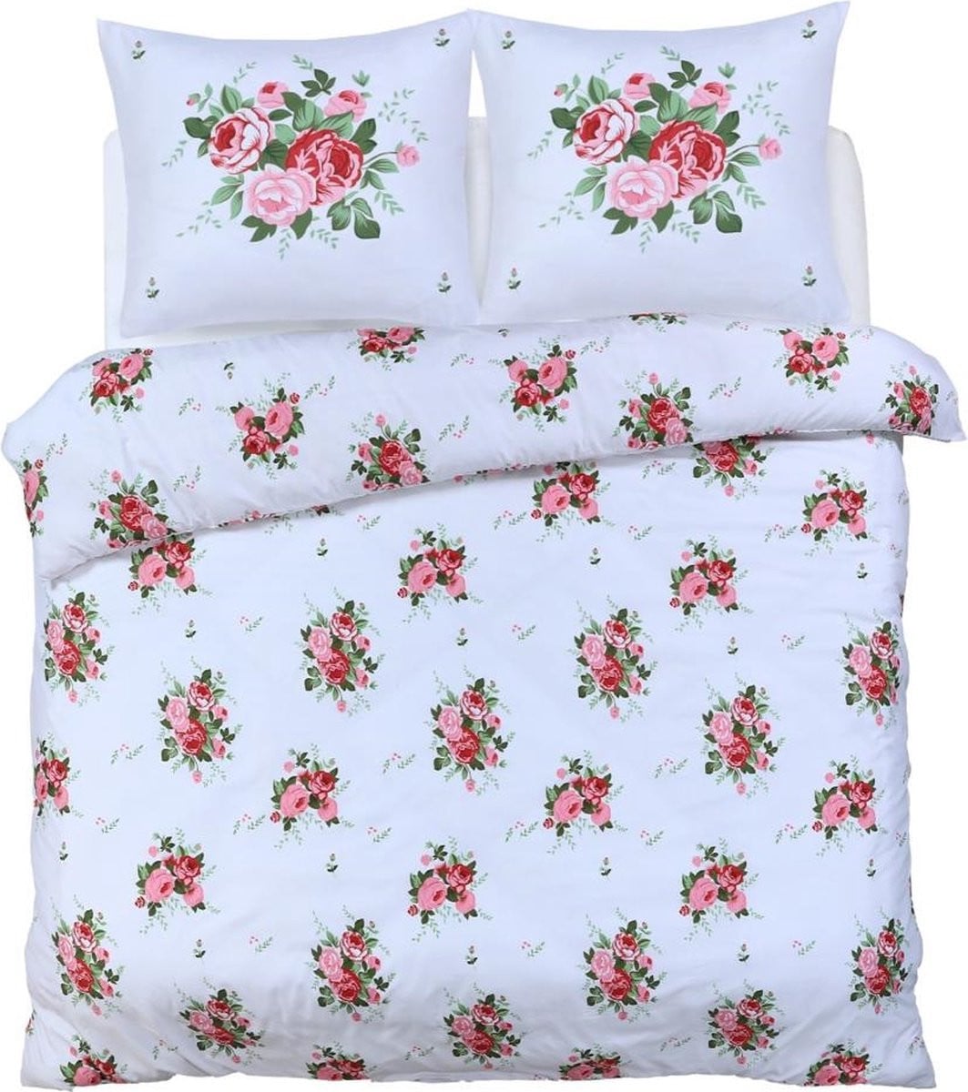 Husch Dekbedovertrek Victoria Rozen Bouquet 200x220 cm