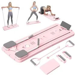 Relaxdays Pilates Board Grau,Rosa