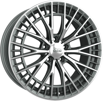 MAM Wheels Gt2 Black Front Polish 8.5x19 ET 45 5/114.3 Alufelge Schwarz