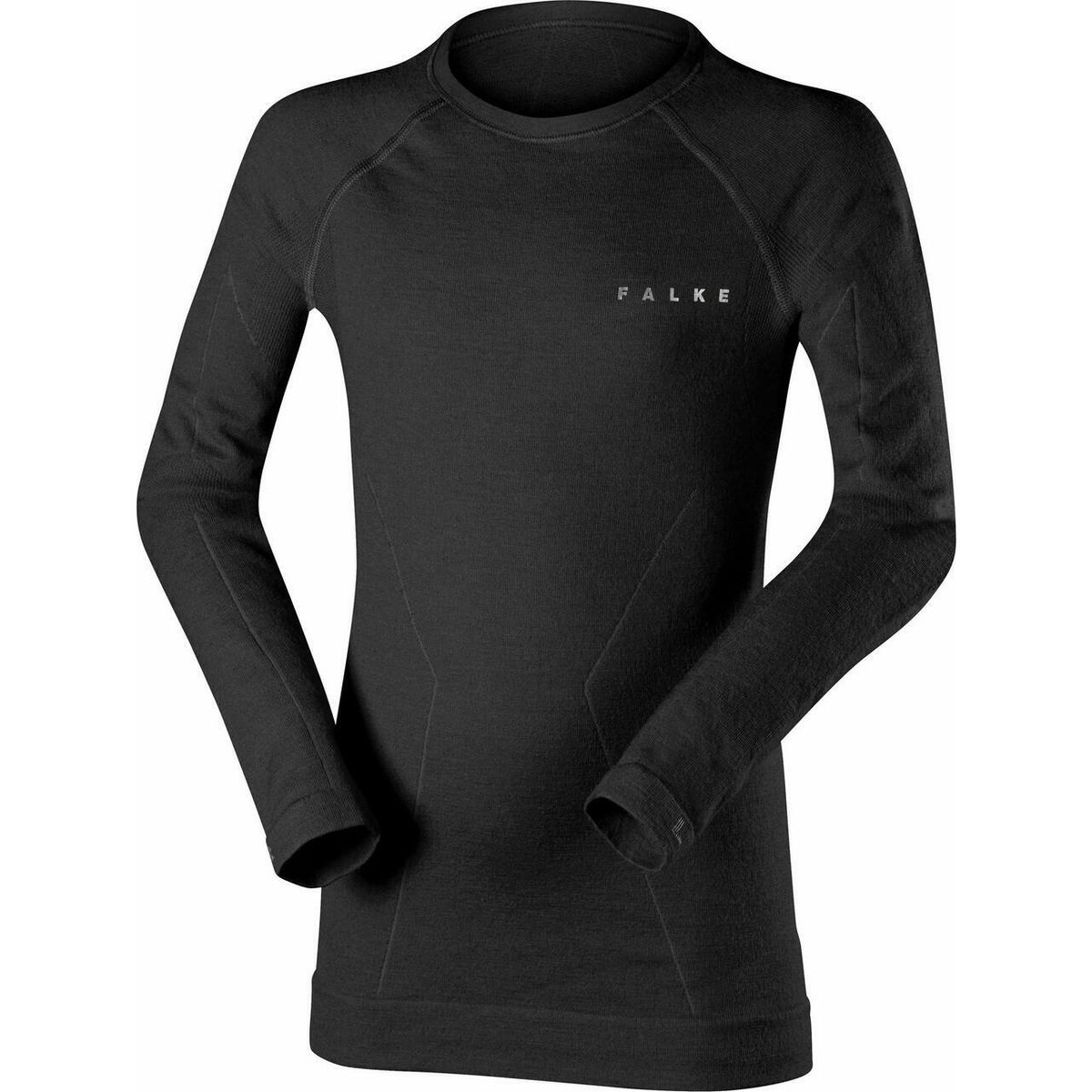 Falke Kinder Langarmshirt Wool-tech black (3000) 134-140 31921-3000-134-140