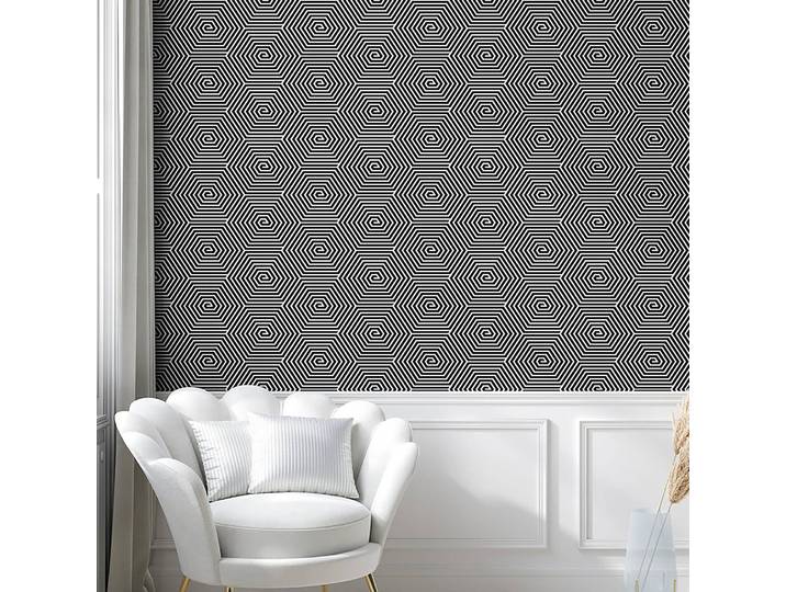 Papier peint Black and White Spiral 250cm