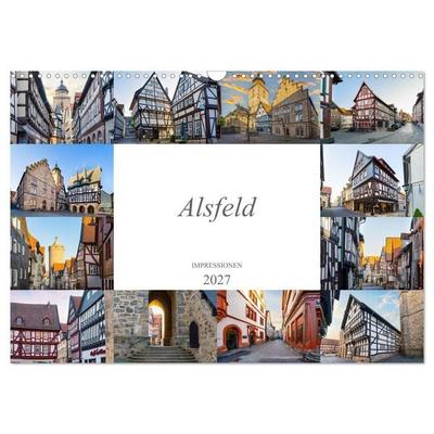 Alsfeld Impressionen (Wandkalender 2027 DIN A3 quer), CALVENDO Monatskalender