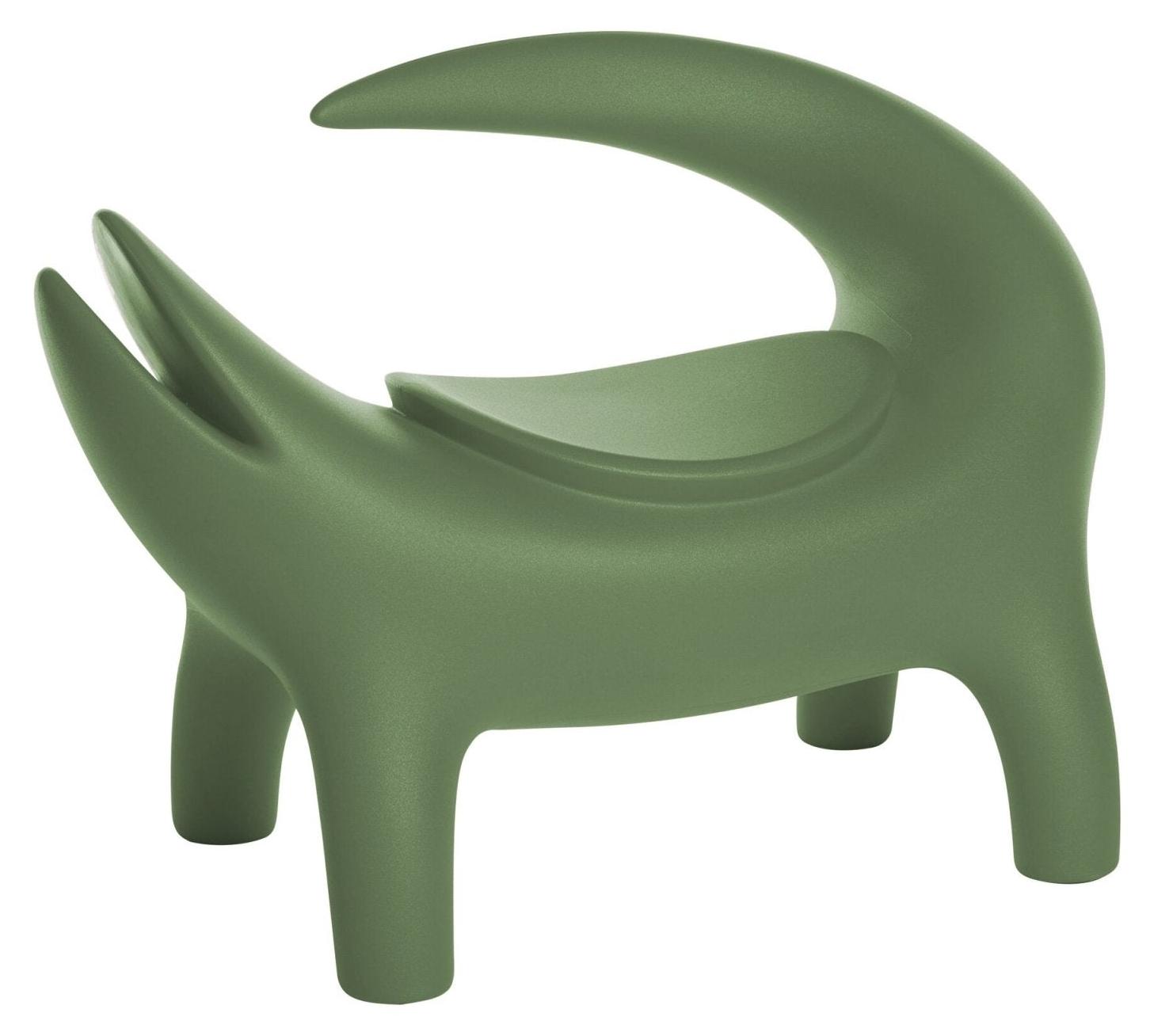 Slide Design Stuhl Etnik Modern für Zuhause und Gaststätten Kroko - Grün Anis