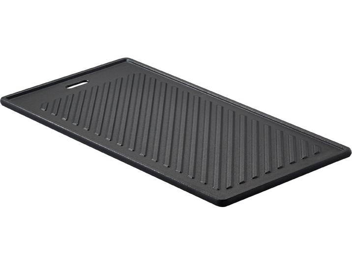 Grillplatte RÖSLE VIDERO, 25440 , schwarz, B:24cm T:45cm, Aluguss, Grillroste, Grillplatte, aus Gusseisen, Grillbranding, für alle VIDERO Modelle