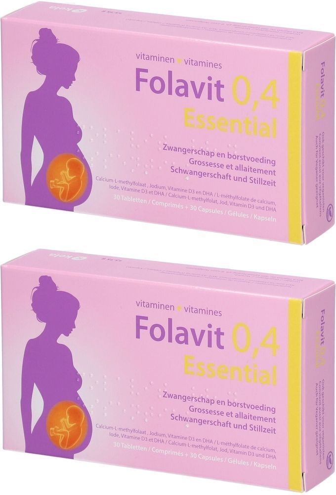 Folavit 0,4 Essential x2 2x(30+30) St Tabletten