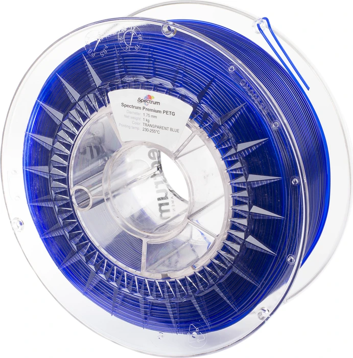 Filament Spectrum Premium PET-G 1.75mm Transparent Blue 1Kg