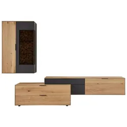 Wöstmann Wohnwand WM 2140 Holz Braun Eiche