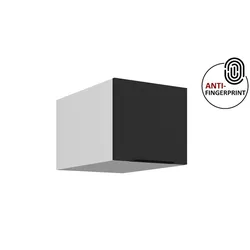 Küchen Aufsatzschrank 40 Küche ARIA Schwarz matt Küchenzeile Anti Fingerprint