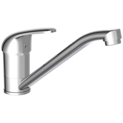 Spültischarmatur SCHÜTTE "FALCON", silber (chrom), B:4,9cm H:14,4cm, Messing, Armaturen, Niederdruck Armatur Küche, 360 schwenkbare Mischbatterie