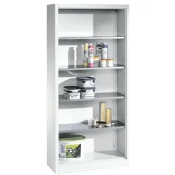 CP Stahlregal »CP 8920-02« - 40 cm tief grau, 195x40 cm