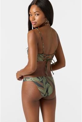 O'Neill s Rania Kee Beach Bikini Bottoms in Camo, Size 2XL, Elastane/Nylon