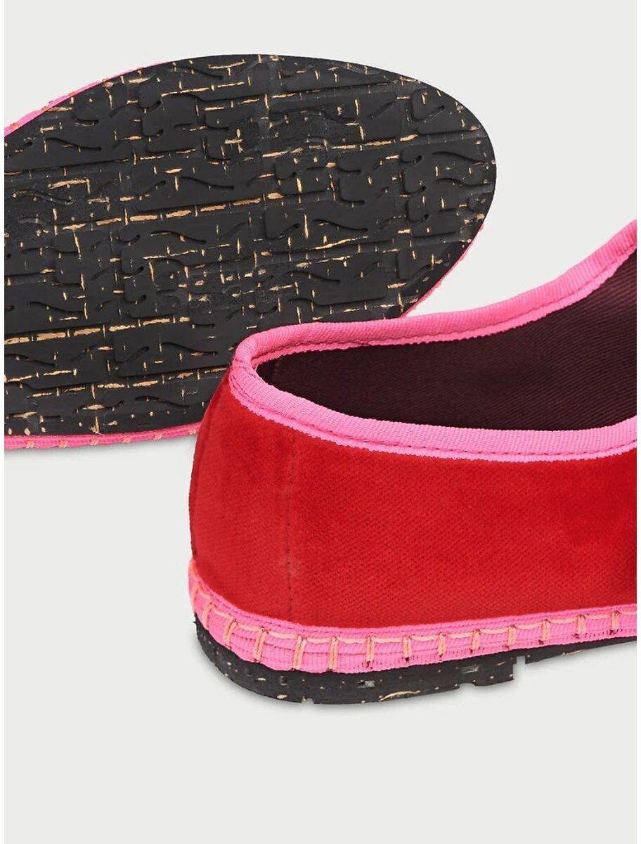 FLABELUS Ballerines Mary-Jane en velours Aurélie